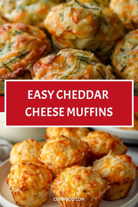 Easy Cheddar Cheese Muffins. Bursting with sharp cheddar cheese and aromatic herbs, these muffins are perfect for breakfast, brunch, or as a delightful snack any time of day. With a golden crust and a tender crumb, they’re guaranteed to become a new favorite in your Grilled Turkey Recipes, Cheddar Muffins, Savory Muffins Recipes, Savoury Muffins, Coleslaw Recipe Easy, Tin Recipes, Savory Cheese, Savory Muffins, Muffin Tin Recipes