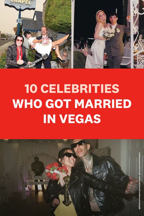 From Ben and Jen to Joe and Sophie, these celebrity elopements featured Elvis impersonators, outfit changes, late-night pool parties, and so much more. And while not all of them were legally binding, these Vegas celebrity weddings were unforgettable. Relive our favorite moments below, and if you feel so inspired, use our expert-driven guide to plan your own celebrity-approved Las Vegas elopement. Vegas Elopement Elvis, Elvis Wedding Vegas, Joe And Sophie, Ben And Jen, Night Pool Party, Vegas Wedding Venue, Elvis Wedding, Las Vegas Wedding Venue, Elvis Impersonator