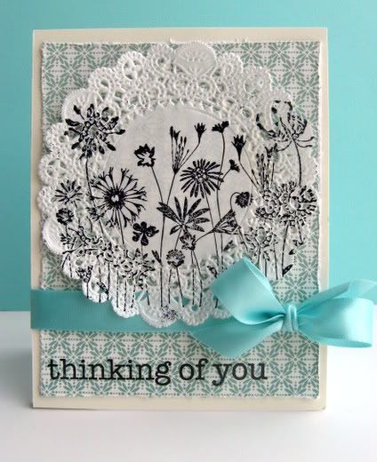 What a sweet card! Love it! Cards With Doilies, Doily Flowers, Doily Cards, Homemade Greeting Cards, Making Greeting Cards, Card Layout, Hero Arts, Paper Crafts Cards, Floral Cards