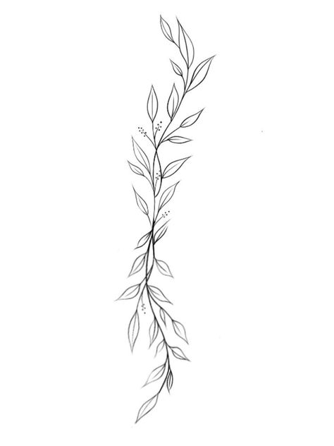 Spine Simple Tattoos For Women, Olive Branch Tattoo Arm Wrap Stencil, Vines Drawing Tattoo, Plant Veins Tattoo, Vine Of Leaves Tattoo, Leaves Around Ankle Tattoo, Olive Branch Tattoo Stencil, Leaf Wrap Around Tattoo Arm Stencil, Small Greenery Tattoo