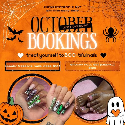 Are you guys ready for a spooktacular sale ?? 👻in celebration of my 2 year anniversary and the spooky season, i decided to give you guys not ONE but TWO discounts! hurry up and take advantage of this deal before it’s too late ! October booking link in bio ! 🎃 are you located in Woodbridge ,VA and are looking for a nail tech who offers a variety of intricacy, 3-8 week retention, reliability, proper disinfection, and professionalism guaranteed by 100+ clients in the area? Want your claws laid ... 2 Year Anniversary, Wood Bridge, Anniversary Sale, Year Anniversary, Nail Tech, Spooky Season, Treat Yourself, Too Late, I Decided