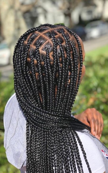 Noteless Braids Styling Ideas, Nutless Braids, Large Box Braids, Black Kids Braids Hairstyles, Short Box Braids Hairstyles, Big Box Braids Hairstyles, Box Braids Hairstyles For Black Women, Braided Cornrow Hairstyles, Braids Hairstyles Pictures