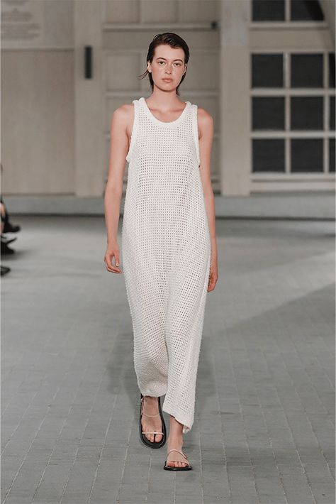 AURALEE Spring/Summer 2024 Paris Fashion Week | Hypebeast Organza Tops, Fashion Week Schedule, Spring Knitwear, Week Schedule, Paris Fashion Week Runway, Net Dress, Calvin Klein Collection, Home Outfit, Summer Ready