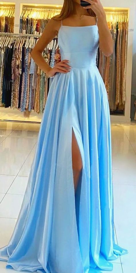 c5cc17e395d3049b03e0f1ccebb02b4d Simple Prom Dress Long, School Dance Dresses, Trendy Prom Dresses, Stunning Prom Dresses, Simple Prom Dress, Satin Dress Long, Cute Prom Dresses, Pretty Prom Dresses, Color Number