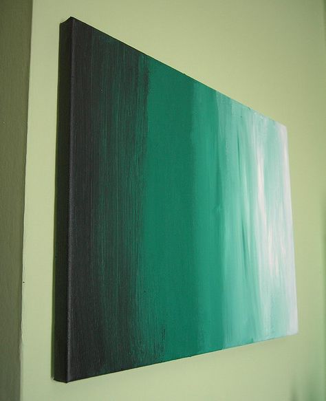 Fade to Green - abstract painting on canvas by Sneddonia, via Flickr Canvas Painting Projects, Cuadros Diy, Diy Wand, Diy Canvas Wall Art, Metal Tree Wall Art, Soyut Sanat Tabloları, Canvas Painting Diy, Diy Canvas Art, Diy Canvas