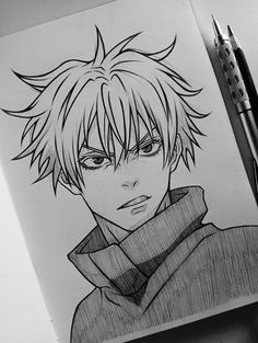 Anime Face Drawing, Naruto Sketch Drawing, Best Anime Drawings, Recent Anime, Anime Drawing Books, Cool Pencil Drawings, Easy Drawings Sketches, Outline Drawings, Cute Easy Drawings