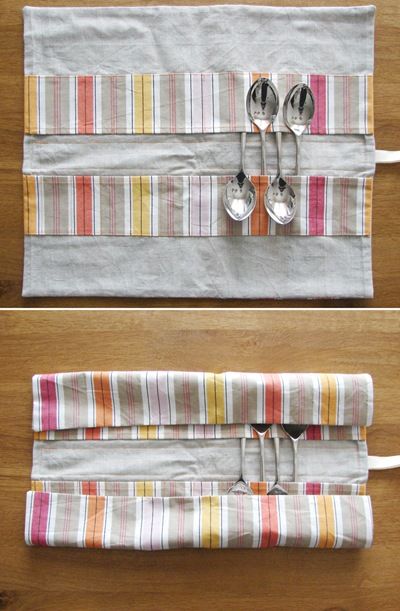 Kitchen Crafts Diy, Cutlery Holder, Kitchen Crafts, Burritos, Sweet Home, Couture, Embroidery, Sewing, Pattern