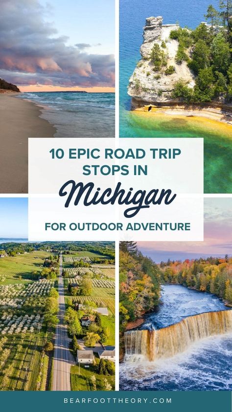 Michigan Tourist Attractions, Up Michigan Road Trip, Road Trip Around Lake Michigan, Road Trip Michigan, Michigan Vacation Destinations, Lower Peninsula Michigan Travel, Lake Michigan Road Trip, Michigan Road Trip Ideas, Michigan West Coast Road Trips