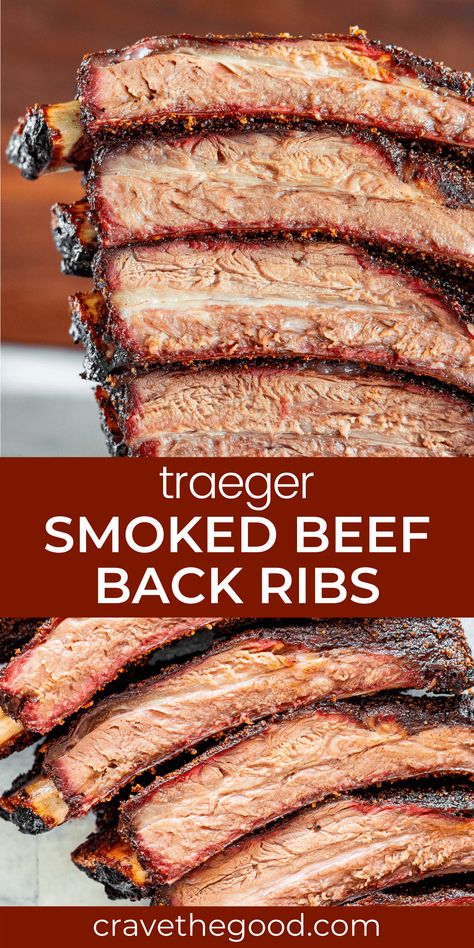 Cooking Beef Ribs, Smoked Beef Ribs Recipe, Smoked Beef Back Ribs, Grilled Beef Ribs, Smoker Grill Recipes, Bbq Beef Ribs, Pellet Smoker Recipes, Smoked Beef Ribs, Beef Back Ribs