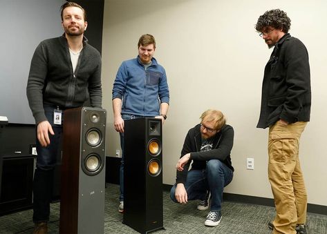 Klipsch vs Polk: Find the Right Speaker Brand for You Klipsch Speakers, Home Theater Room Design, Theater Room Design, Media Room Design, Floor Standing Speakers, Surround Speakers, Polk Audio, Home Speakers, Home Theater Rooms