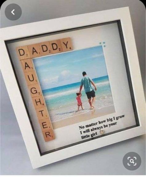 Christmas Presents For Dad, Free Birthday Gifts, Saint Valentin Diy, Valentines Bricolage, Cards For Men, Birthday Presents For Dad, Diy Valentines Day, Birthday Daughter, Scrabble Frame