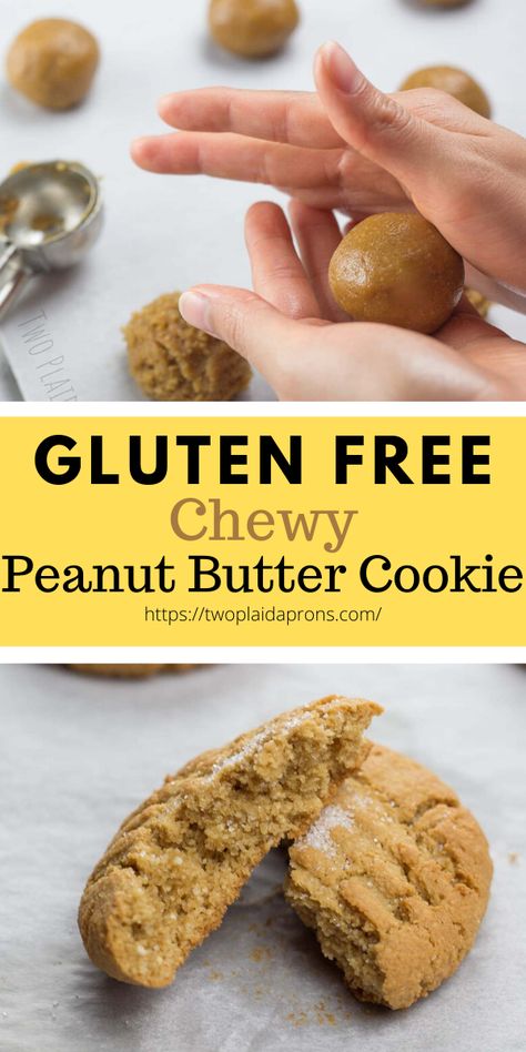 Gluten Free Fluffernutter Cookies, Gf Peanut Butter Cookies, Sugar Free Peanut Butter Cookies, Gluten Free Cookie, Gluten Free Peanut Butter Cookies, Easy Peanut Butter Cookies, Chewy Peanut Butter Cookies, Gluten Free Peanut Butter, No Flour Cookies