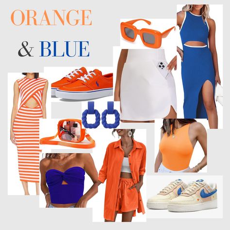 In honor of Florida/Georgia football game today, here are some of my favorite game day pieces Orange Blue Outfit, Georgia Football, Florida Georgia, Blue Outfit, Football Game, Football Games, Game Day, Georgia, My Favorite