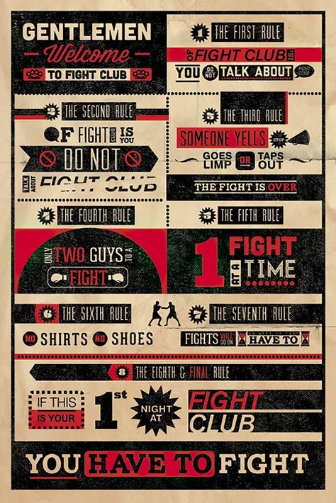 Rick Und Morty, Rule Of Three, Edward Norton, Infographic Poster, Tyler Durden, Club Poster, Cool Wall Decor, Welcome Poster, Dark Horse Comics