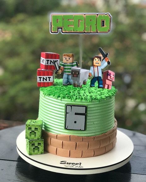 Arquivo de Topo de Bolo Minecraft Minecraft Cake Buttercream, Minecraft Cake Ideas, Pastel Minecraft, Minecraft Cakes, Bolo Minecraft, Minecraft Birthday Cake, Pastel Cakes, Minecraft Cake, Minecraft Birthday