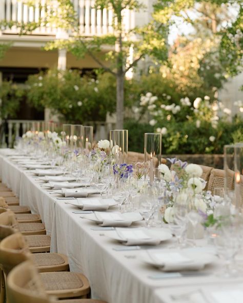 More color please 😍 I love that Hailey + Sam had a purple, blue and green theme!! @meagbreanneevents did an incredible job designing this day with @musefloralco Blue And Green Wedding Theme, Blue Green Wedding Colors, Wedding Themes Summer, Green Themed Wedding, Green Wedding Colors, Sonoma Wedding, Wedding Blue, Green Theme, Dusty Purple