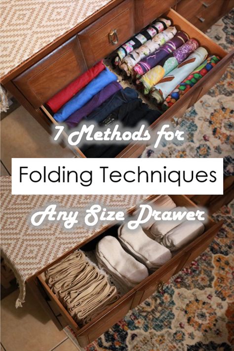 Organized Drawers Clothes, Top Organization Ideas, Shirt Folding Trick, Dresser Top Organization Ideas, Messy Drawer, Nursery Drawer Organization, Dresser Top Organization, Flat Organization, Organizers Diy