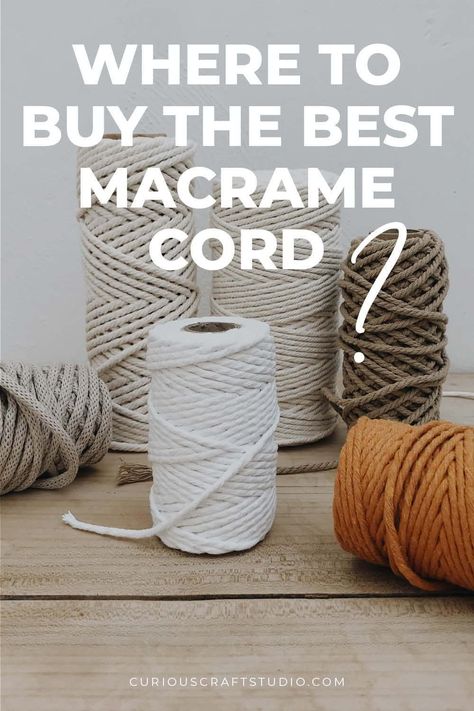 Braided Macrame Cord, Macrame Items That Sell Well, Macrame Studio Ideas, Things To Make With Macrame Cord, Crocheting With Macrame Cord, Best Macrame Cord, Macrame Thread & Yarn, 3mm Macrame Cord Projects, Macrame Design Tutorials