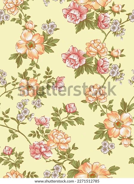 Allover Seamless Pattern Digital Printing Stock Illustration 2271512785 | Shutterstock Flower Allover, Allover Pattern, Floral Seamless Pattern, Actor Picture, Image Illustration, Textile Design, Digital Printing, Seamless Pattern, Flower Painting