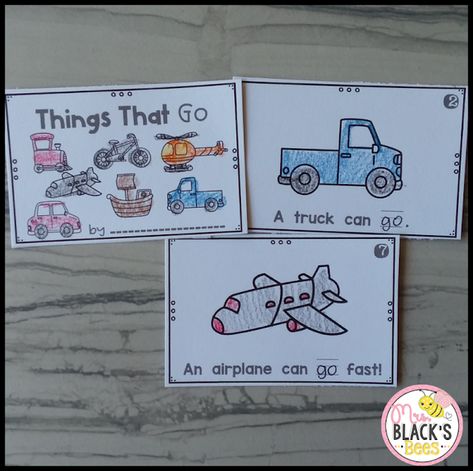 Transportation Emergent Reader Free, Emergent Readers Free, Kindergarten Transportation, Fish Alphabet, Transportation Unit, The Sight Word, Sight Word Books, Transportation Preschool, Small Group Reading