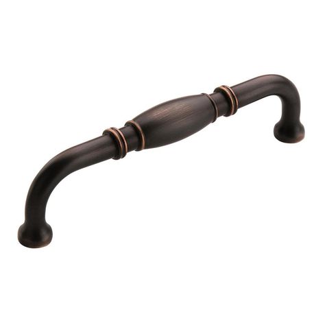 Amerock Granby 5-1/16 in (128 mm) Center-to-Center Oil-Rubbed Bronze Cabinet Drawer Pull-BP55244ORB - The Home Depot Cabinet Hardware Template, Oil Rubbed Bronze Cabinet Pulls, Bronze Cabinet Pulls, Rustic Hardware, Bronze Cabinet, Cabinet Hardware Pulls, Kitchen Cabinet Hardware, Kitchen Hardware, Handle Cabinet