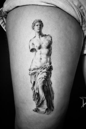 Tattoo uploaded by Dylan C • Black and grey Venus de Milo by Montreal tattoo artist Dylan C • Tattoodo Milo Tattoo, Apollo Tattoo, Tattoo Tour, Montreal Tattoo, Venus Of Milo, Tattoos 2022, Venus Tattoo, Tattoo Art Drawings, Ink Sketch