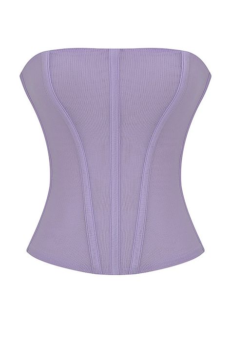 Lavender Longline Corset - Mistress Rock Lavender Corset, Cute Group Halloween Costumes, Purple Corset, Lavender Tops, Strapless Neckline, Group Halloween Costumes, Diy Sewing Clothes, Pleated Mini Skirt, Strapless Bra