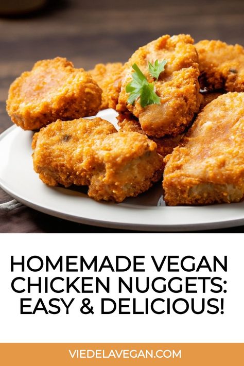 Vegan Chicken Nugget Recipe Plant Based Chicken Nuggets, Plant Based Nuggets, Vegan Nuggets Recipe, Vegetarian Chicken Nuggets, Veggie Chicken Nuggets, Vegan Nuggets, Gluten Free Chicken Nuggets, Meatless Chicken, Vegan Chicken Nuggets