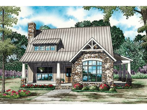 Small English Cottage House Plans | ... photos may vary slightly. Refer to the floor plan for accurate layout Small English Cottage, English Cottage House Plans, Bungalow Style House, Bungalow Style House Plans, Casa Country, House Plans And More, Bungalow Design, Bungalow Style, Cottage Plan