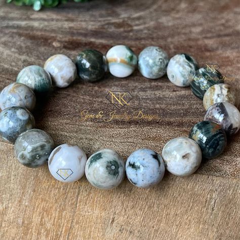 1st Vein Ocean Jasper Beaded Bracelet - Collectors edition Jasper jewelry #31 Jasper Bead Bracelet, Jewellery Shop Design, Gemstone List, Jasper Jewelry, Fancy Lights, Jasper Beads, Ocean Jasper, Gems Jewelry, Different Light