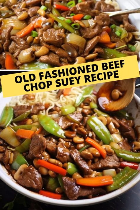 Delight in the nostalgia of Old Fashioned Beef Chop Suey. This recipe brings timeless flavors to your table – a comforting culinary journey awaits! Pork Chop Suey Recipe Chinese, How To Make Chop Suey, Beef Chop Suey Recipe Chinese, Beef Chop Suey Recipe, Chop Suey Recipe Chinese, Pork Chop Suey, Chop Suey Recipe, Beef Chops, Recipe With Ground Beef