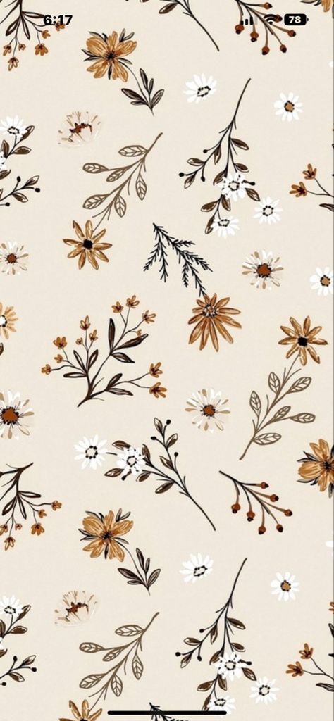 Halloween Flower Background, Pretty Minimalist Wallpaper, Fall Simple Wallpaper Aesthetic, Fall Wallpaper Floral, Cute Simple Fall Backgrounds, Fall Floral Aesthetic Wallpaper, Fall Boho Background Wallpapers, Phone Backgrounds November, Tan Collage Wallpaper