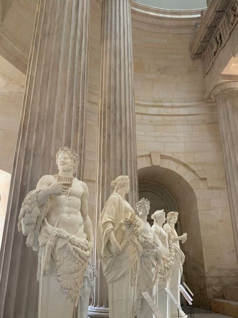 Ancient Greece Aesthetic, Greek Statues, Roman Sculpture, Mythology Art, Greek Art, Classical Architecture, Acropolis, Architecture Old, Light Academia