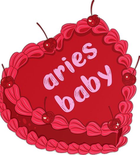 Aries Cake, Aries Poster, Aries Baby, Baby Print Art, Cake Printing, Zodiac Aries, Aries Zodiac, Baby Art, Vintage Cake