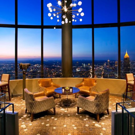 11 Best Hotels in Atlanta Weekend In Atlanta, Atlanta Travel, Atlanta Hotels, Sun Dial, Georgian Terrace, Atlanta Skyline, Atlanta Restaurants, Georgia Aquarium, Luxury Hotel Room