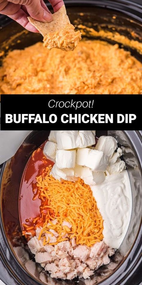 Passover Plates, Crockpot Buffalo Chicken Dip, Crockpot Buffalo Chicken, Chicken Dip Recipe, Dip Recipes Easy, Chicken Dip, Superbowl Party Food, Buffalo Chicken Dip, Super Bowl Food