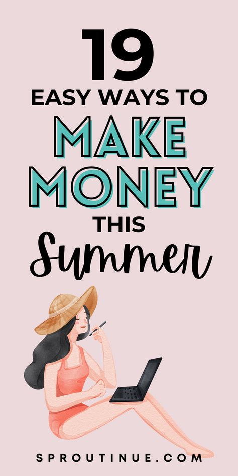 Looking for summer jobs? Our guide on how to make money in the summer shares 19 money-making ideas. Easy Ways To Earn Money, Best Part Time Jobs, Online Jobs For Teens, Money Making Ideas, Night Jobs, Proofreading Jobs, Summer Jobs, Student Jobs, Jobs For Teens