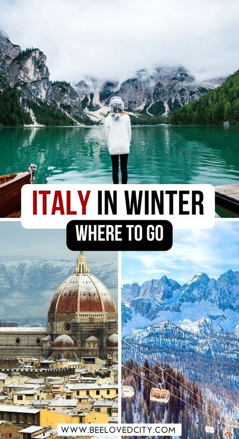 Wondering where you can go in Italy in winter? This is for you! I tell you everything you need to know about visiting Italy in winter. From the ski resorts to the islands in the south, everything you should know about winter in Italy is here. italy winter aesthetic, Italy winter things to do, Italy winter outfits what to wear Outfits Italy Winter, Winter Italian Outfits, Italy Winter Aesthetic, Winter Italy Outfit, Italy Winter Outfits, Winter In Italy, Aviano Italy, Italy In Winter, Winter Travel Packing