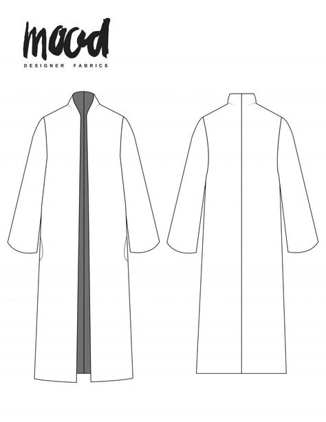 Begonia Jacket Redux - Free Sewing Pattern - Mood Sewciety Kimono Coat Pattern, Kimono Jacket Pattern, Mood Sewciety, Sewing Patterns Free Women, Garment Sewing, Coat Pattern Sewing, Quilt Coat, Jacket Pattern Sewing, Free Sewing Pattern