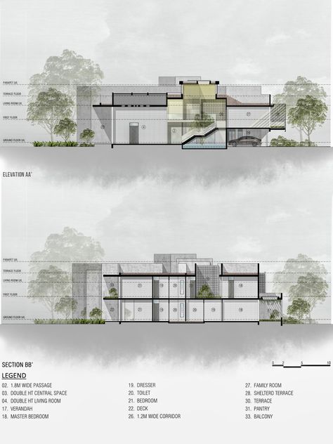 Render architectural plan, elevation, and section in photoshop Architecture Plan Drawing Presentation, Architecture Plan Photoshop Render, Digital Architecture Sheets, Render Elevation Architecture, Plan Section Elevation Presentation Sheet, Site Sections Architecture, Architectural Plan Render, Rendered Section Architecture Photoshop, Floor Plans Render