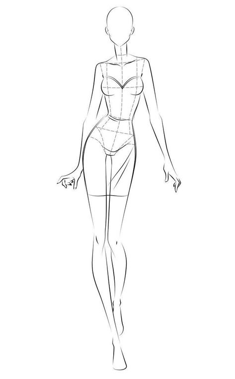 Body Sketch Fashion Design, Fashion Design Base Sketch, Croque Drawing Fashion Templates, Clothing Design Base Model, Fashion Modle Base Drawing, Body Base For Fashion Design Drawing, Modal Drawings, Fashion Design Mannequin Drawing, Model Figure Sketch Fashion Templates Front And Back