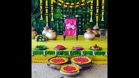 Indian Style Baby Shower Decoration at Home Ideas || Seemantham Decoration at home Check more at https://howtodiy.org/diy-how-to/home-ideas/indian-style-baby-shower-decoration-at-home-ideas-seemantham-decoration-at-home/ Seemantham Decoration At Home, Baby Shower Ideas Indian Style, Seemantham Decoration, Indian Baby Shower Decorations, Indian Baby Showers, Diy Decoracion, Indian Baby, Baby Shower Decoration, Baby Shower Decorations For Boys