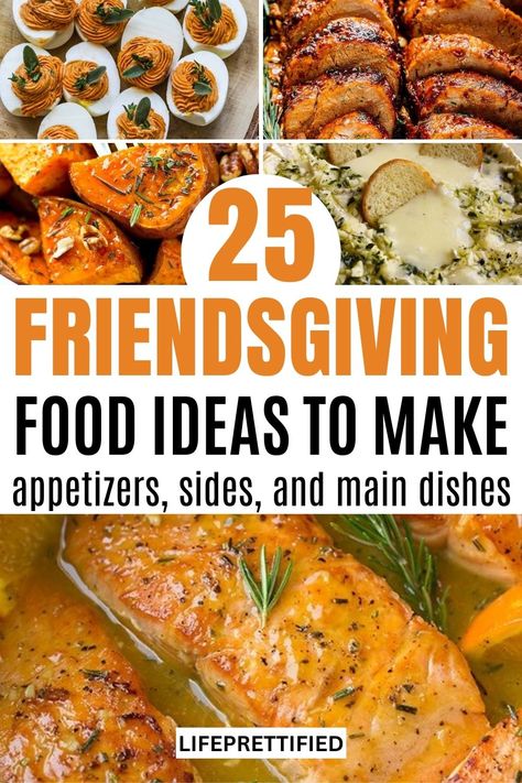 Friendsgiving Food Ideas, Friendsgiving menu ideas, Thanksgiving food ideas, Thanksgiving potluck ideas Friendsgiving Food List, Friendsgiving Dessert Ideas, Thanksgiving Potluck Dishes, Friendsgiving Menu Ideas, Friendsgiving Side Dishes, Thanksgiving Potluck Ideas, Thanksgiving Potluck Recipes, Friendsgiving Dessert, Food Ideas To Make