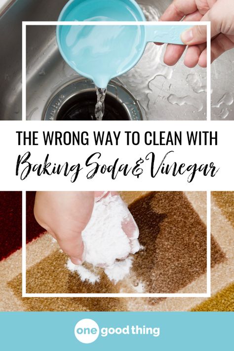 There's a right way to clean with baking soda and vinegar, and a wrong way. I'll explain which is which, and offer 5 ways to do it right! #cleaning #bakingsoda #vinegar Clean With Baking Soda, Baking Soda Drain Cleaner, What Is Baking Soda, Natural Odor Remover, Baking Soda Cleaner, Baking Soda And Vinegar, Baking Soda Benefits, Unclog Drain, Baking Powder Uses