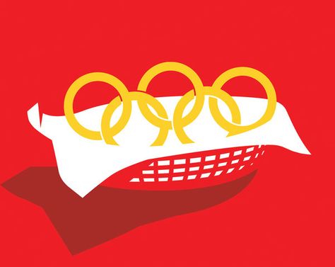 Olympic Food, Westfield Mall, Editorial Magazine, Parsons School Of Design, Olympic Athletes, Food Illustration, Editorial News, Vector Drawing, World Trade Center