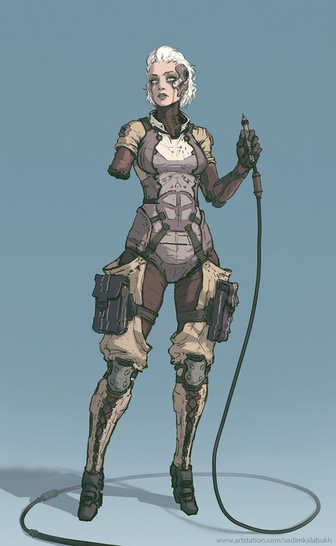 ArtStation - random character 01, Vadim Kalabukh Character Design Sci Fi, Sztuka Science Fiction, Futuristic Concept Art, Concept Art Character Design, Sci Fi Character Design, Futuristic Concept, Random Character, Art Character Design, Gato Anime