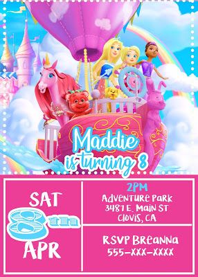 Daisy Celebrates!: Barbie Dreamtopia Birthday Party Printable Files Dreamtopia Barbie Party, Barbie Dreamtopia Birthday Party, Candy Bag Toppers, Hershey Bar Wrappers, Barbie Theme Party, Jojo Siwa Birthday, Blank Invitation, Blank Banner, Child Hood