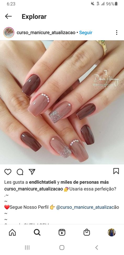 Tan Nails, Fancy Nail Art, Wedding Nail Art Design, Mauve Nails, Nail Art Designs Images, Trendy Nail Art Designs, Casual Nails, Blush Nails, Nail Art Designs Diy