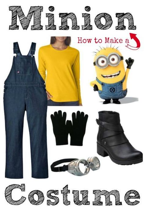 DIY Adult Halloween Costumes Adult Minion Costume, Costume Minion, Minion Diy, Diy Minion Costume, Adult Costumes Diy, Diy Adult Halloween Costumes, Homemade Minion Costumes, Diy Costumes Kids Boys, Karneval Diy