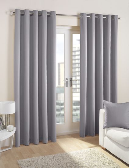 Cuba Silver Ready Made Curtains Grey Bedroom Curtains, Full Length Curtains, Curtains Uk, Curtains Dunelm, Grey Blackout Curtains, Curtains Blackout, Fabric Curtains, Voile Panels, Eyelet Curtains